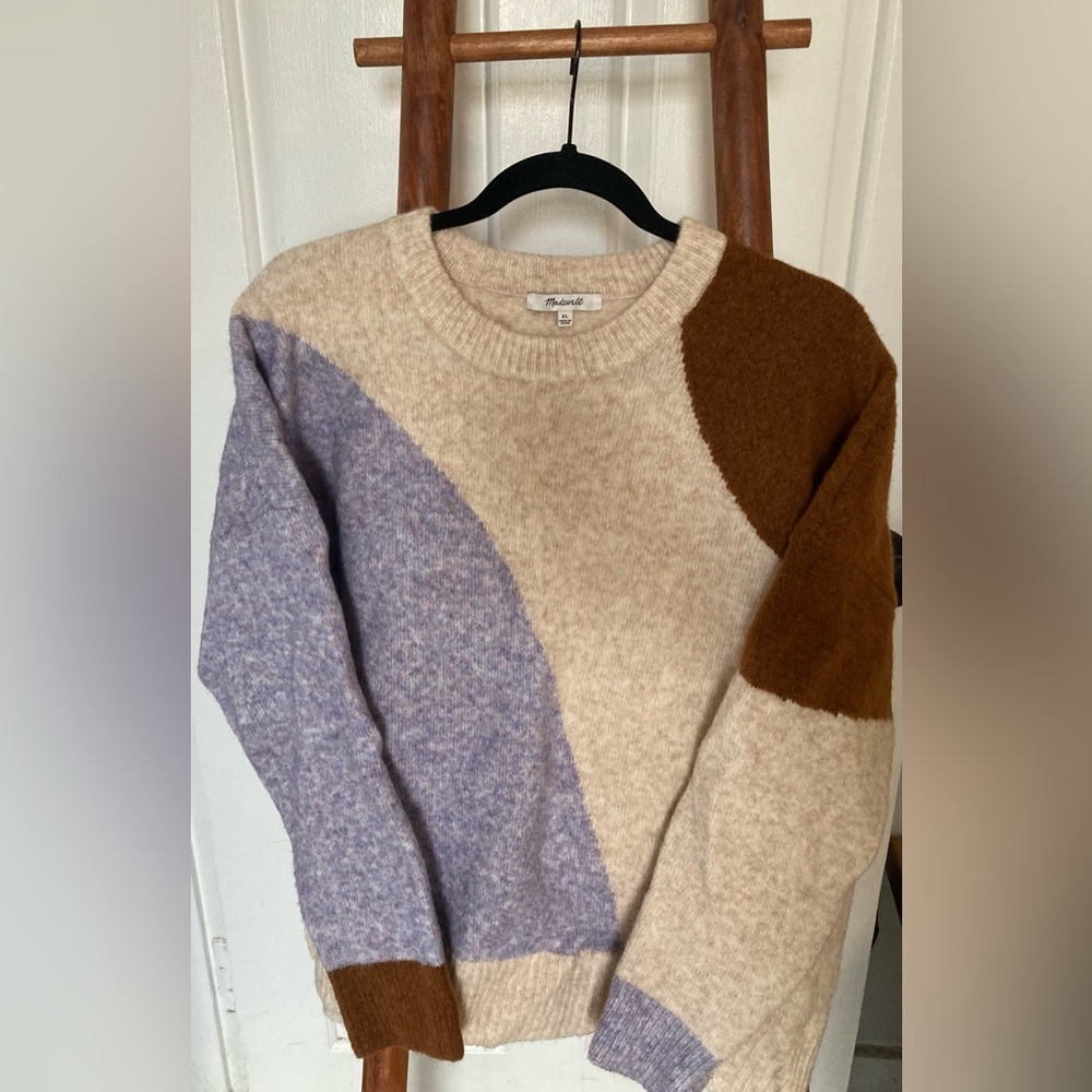Madewell Cedarbrook Pullover in Colorblock, XL